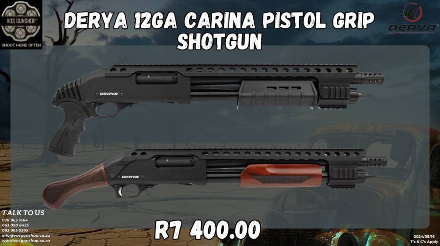 Derya 12GA Pistol Grip Carina Shotgun, R 7,400.00