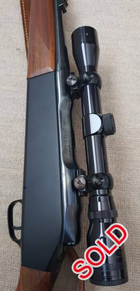 Bolt Action Rifle with telescope, FN Sauer 270 in Excellent condition. Hair trigger, very seldom used.