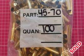 Starline 45-70 Brass, 100 Unfired Starline 45-70 brass cases. Price excludes postage.