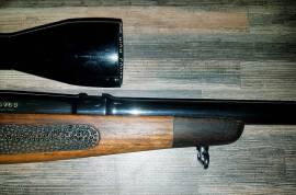 Rimfire bold action, Selling my .22 CZ Bruno Model 2, with Bushnell Banner scope 3-9x40, gun in good condition, tred for silencer done, 1x 5.round mag, gunsling included.