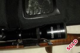 Musgrave, Musgrave 30-06 rifle in good condition. Fitted with Tasco 4x40 scope. Shoulder sling and rifle bag included.