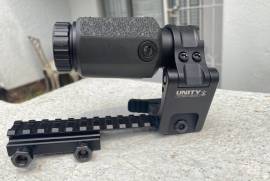 Aimpoint 3X-C Magnifier and Unity FTC mount, Real steel Unity FTC + Aimpoint 3X-C magnifier for sale. Magnifier and mount are in a immaculate condition. Based in Stellenbosch but willing to ship and shipping is included in the price. I'm a bit negotiable on the price.