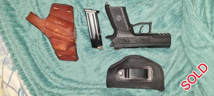 CZ P07 Gen 2, CZ P07 Gen 2
Very good condition
Less than 200 rounds have been through the barrel
Additional 50 round
1 Leather outside holster
1 Inside holster