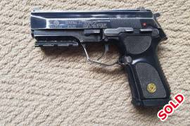 I, am selling my Vektor SP2 General's model. Asking R4,500. I am the first owner. I carried it daily. I have not shot the pistol a lot, only about 500 max rounds. Still in excellent working condition.  The wear on the pistol is due to the kydex sheath. Selling it with 2 mags. Both mags have +2 extensions on. Normal capacity is 11 rounds. So with foot piece its 13. I also include a normal foot piece for one mag if you do not want the +2 foot piece. Comes with 2 kydex sheaths.  The AIWB is a Daniel's Holster sheath. Its ambidextrous. The OWB is a left hand holster from Carter Kustoms. There is also a IWB mag pouch. I also have a piccany rail that can be removed.
 