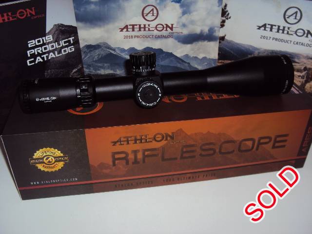 ATHLON ARES BTR GEN2 4 5 27x50 FFP IR MIL SCOPE Comes with the