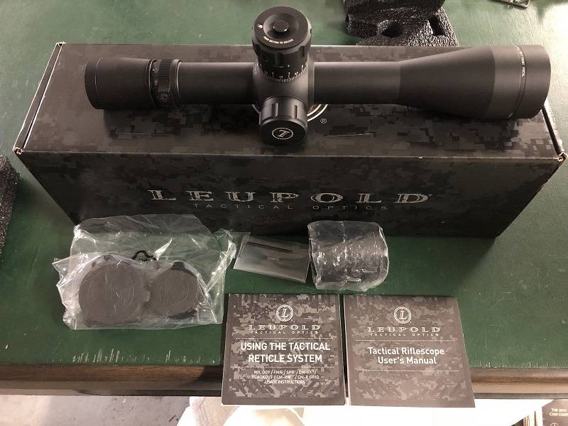 Leupold Mark 4 Rifle Scope, Leupold Mark 4 ERT M5A2 6.5-20x50mm as good as new. This scope is equipped with a tactical Milling Reticle (TMR) in the First Focal Plain (FFP). The turrets are in millradians, and the tube is 34mm diameter. The scope will come in factory orginal box, paperwork, sunshade and leupold brand scope caps. The scope has only been used a few times at the range and has sat in a safe since, the scope is in excellent condition.