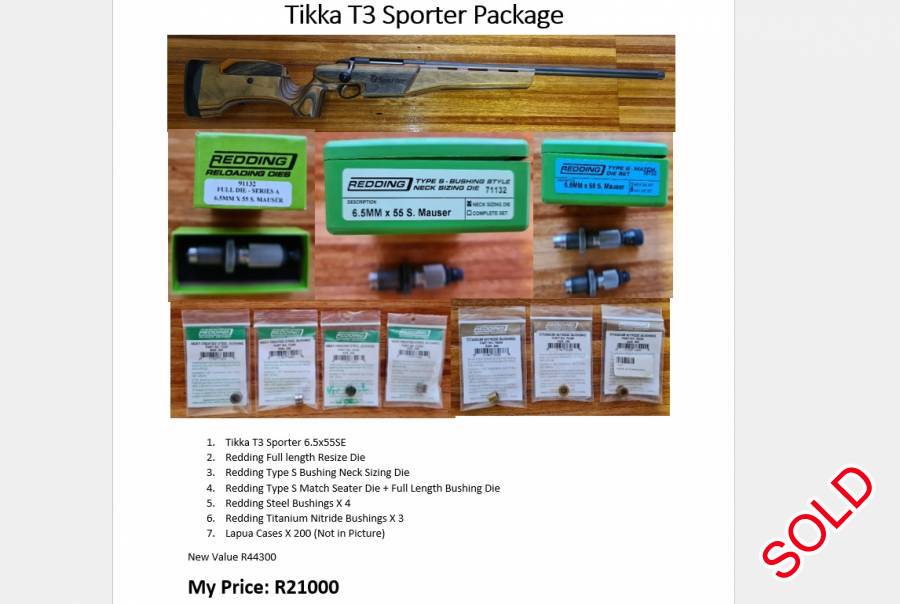 Tikka T3 Sporter Package