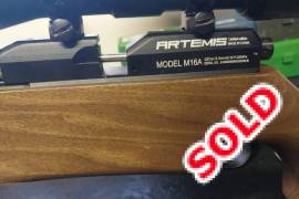 Artemis M16A pcp .22 air rifle 5.5mm, Artemis PCP air rifle M16A only the rifle 