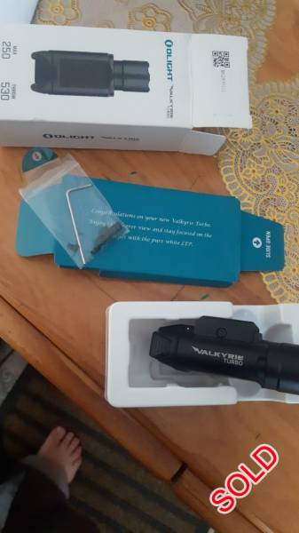 Olight-valkyrie-turbo - R2500, 10/10 condition, opened hardly used as i have a mini on my pistol and a Bryte on my AR