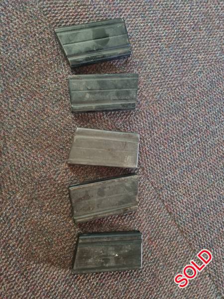 Fn Fal  magazines, 5 x 20 round Fn fal /R1 magazines for sale R400 each