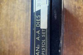 LYMAN DIES 30 MAUSER, 30 MAUSER Lyman 3 die set for sale, virtually unused. Contact Rob via Whatsapp 082 935 3441 Postnet for the buyer additional R110